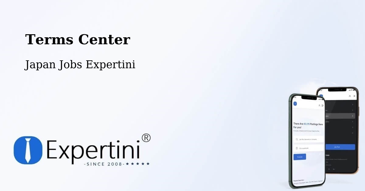 Terms of Service – Uozu Shi - Japan Jobs Expertini